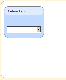 The empty circuit template, where you have to first define the type the first station will have.