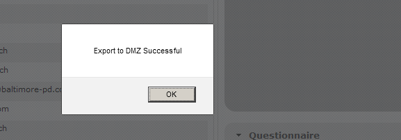 Send to DMZ successful!